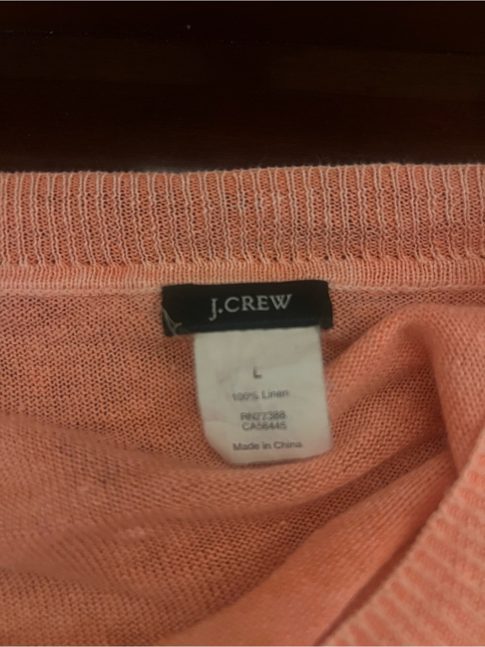 J. Crew Peach Knit Crewneck Sweater